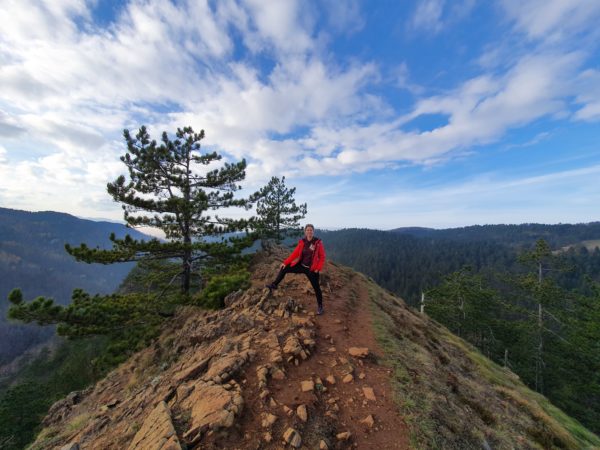 Mirjana Kolarov atop a mountain