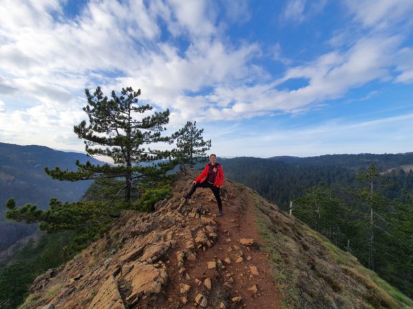 Mirjana Kolarov atop a mountain